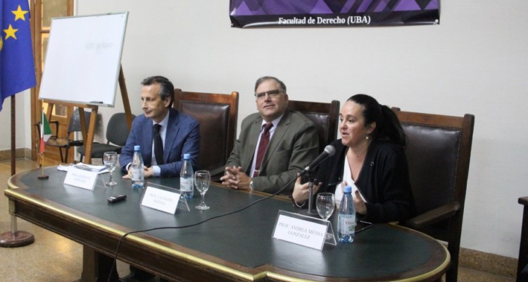 Roberto Cippitani, Calogero Pizzolo y Andrea Mensa González