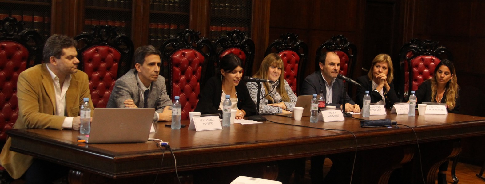 Matías Chacón, Alejandro Di Sibio, Carmen Chouciño Storani, Marisa Aizenberg, Alejandro A. Echegaray, Marta Mattiussi y Cristina Carreras Lobo