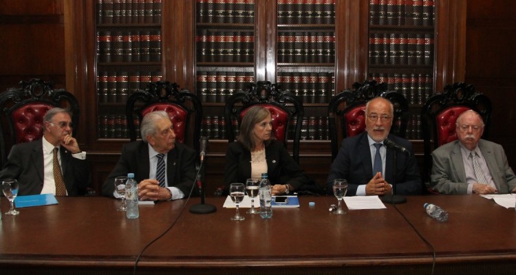 Rubén Calcaterra, Héctor Sandler, Patricia Bermejo, Eduardo Oteiza y Mario Kaminker