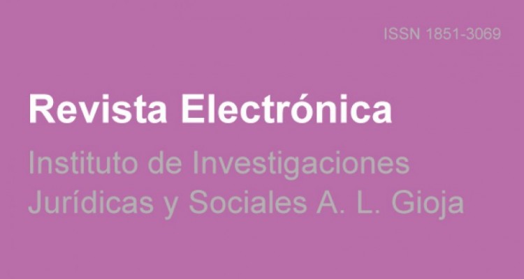 Nuevo número de la revista electrónica del Instituto Gioja 