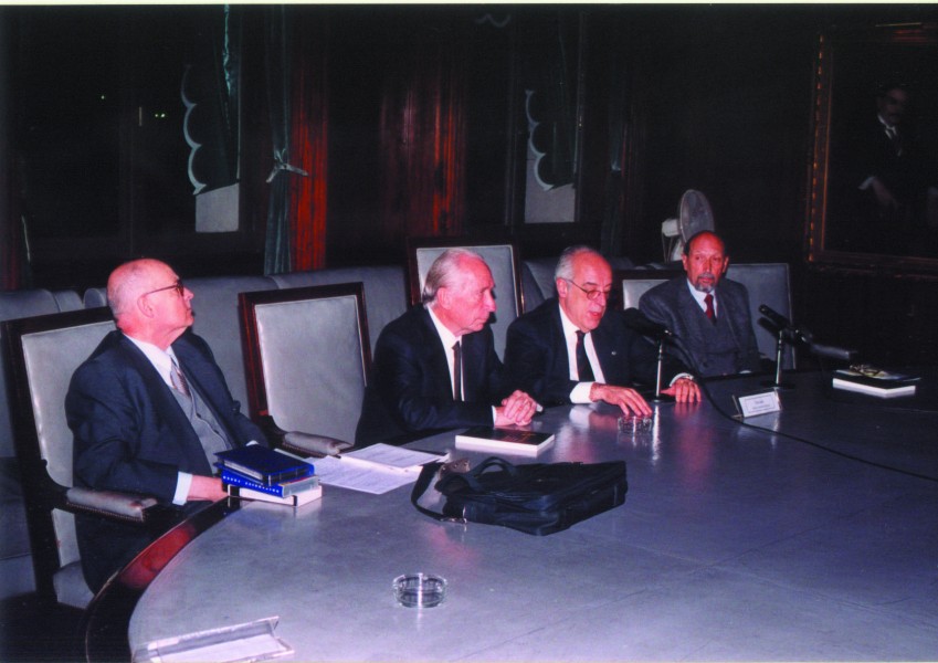 Eduardo Pigretti, Eugenio Bulygin, Atilio Alterini y Jorge Sáenz