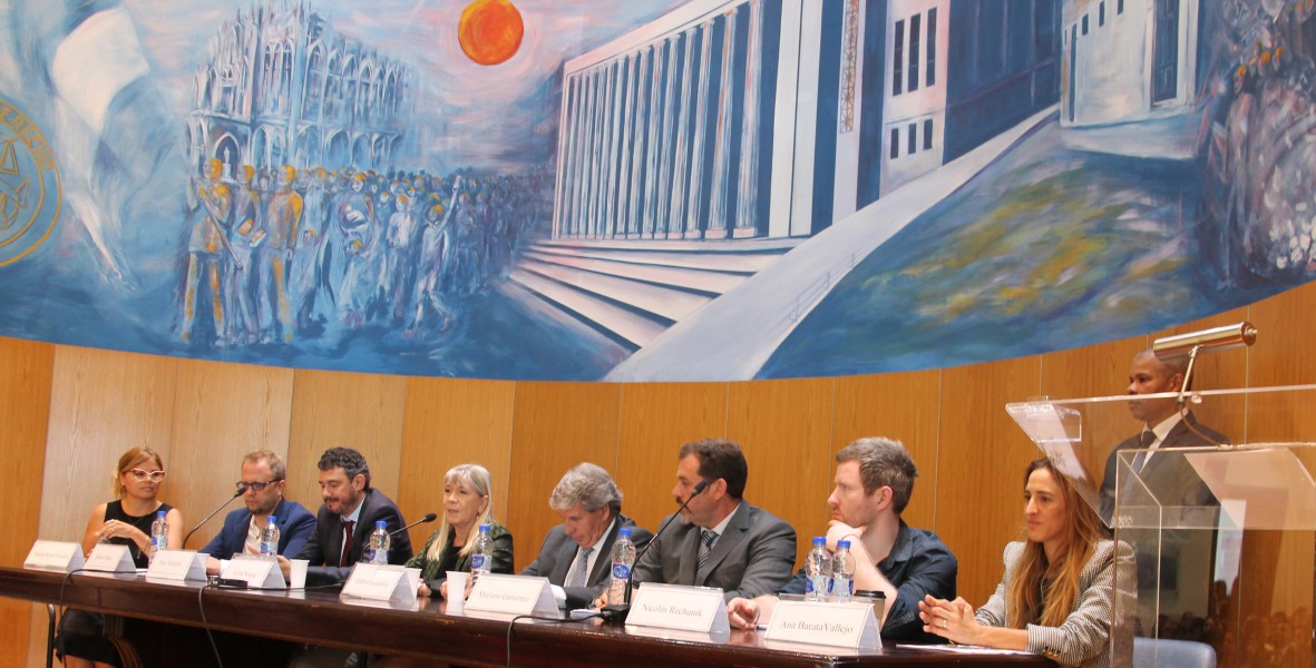 Alessandra Cutuli, Mauro Riano, Raúl Alfonsín, Silvia Nonna, Gabriel Astarloa, Mariano Gutiérrez, Nicolás Rechanik y Ana Barata Vallejo