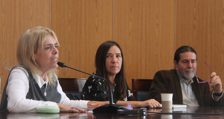 Victoria González Silvano, Laura Lora y Ricardo Rabinovich-Berkman