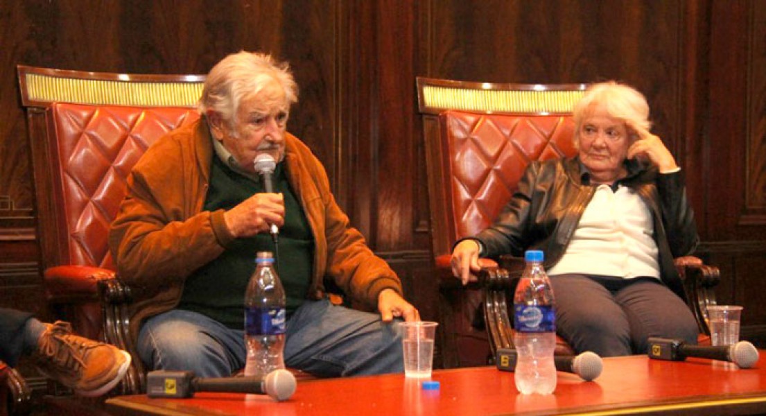 Pepe Mujica y Lucía Topolansky