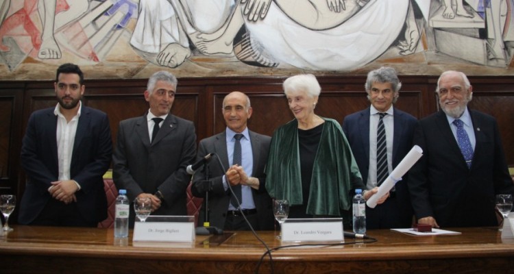 Juan Alfonsín, Jorge Biglieri, Daniel Salvador, Rosa Graciela Castagnola de Fernández Meijide, Leandro Vergara y Ricardo Gil Lavedra