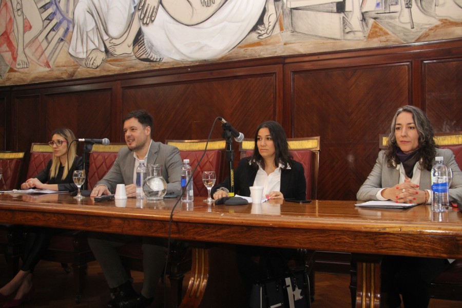 Paula Eugenia Rodríguez, Sebastián Barocelli, María Jimena Mansilla y Victoria Pacevicius