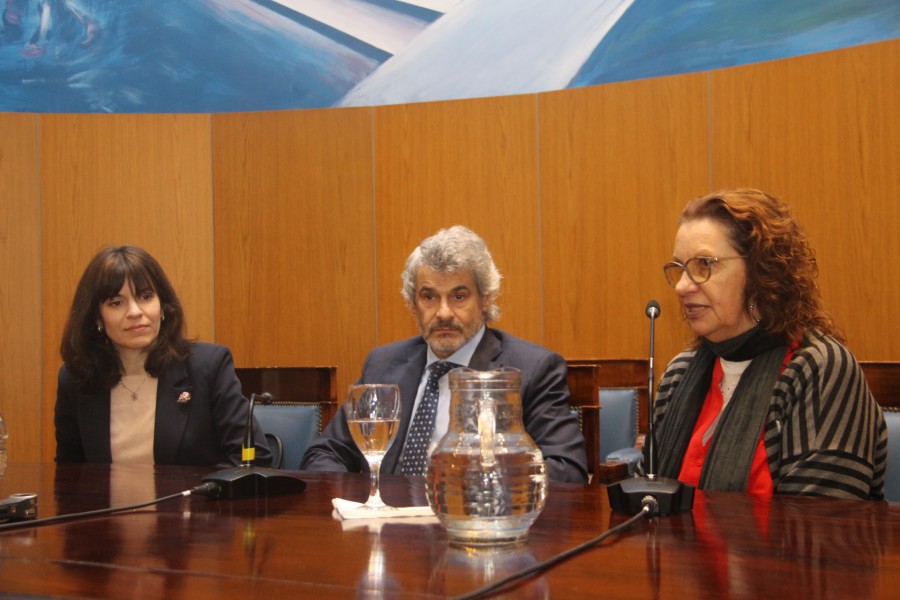 Luciana Scotti, Leandro Vergara y María Blanca Noodt Taquela