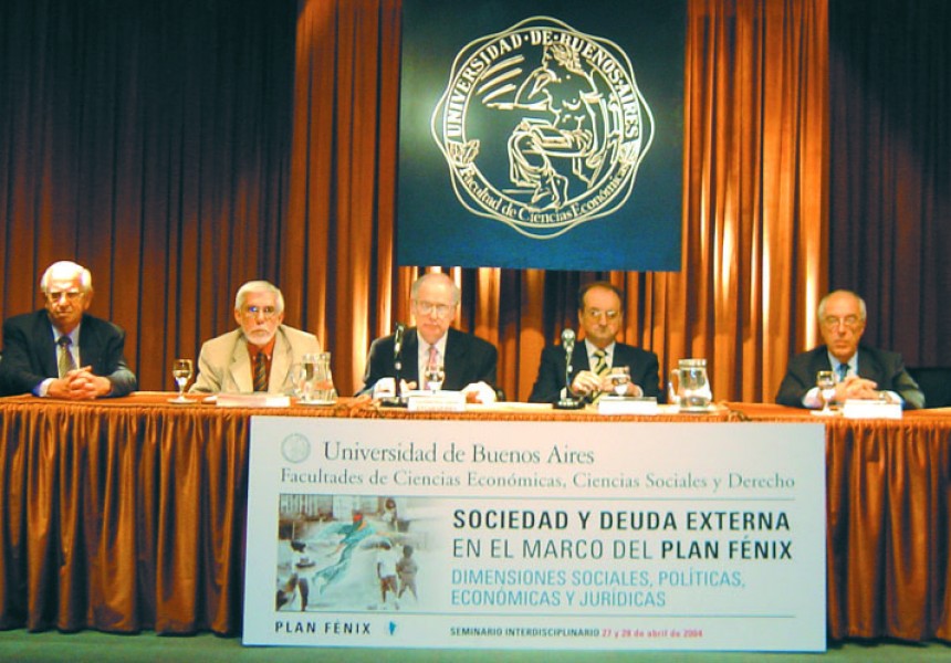 Abraham L. Gak, Eduardo Grüner, Guillermo Jaim Etcheverry, Carlos A. Degrossi y Atilio Alterini