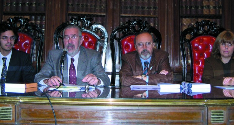 Nicolas M. Perrone, Atilio Borón, Eduardo Conesa y Sandra Negro