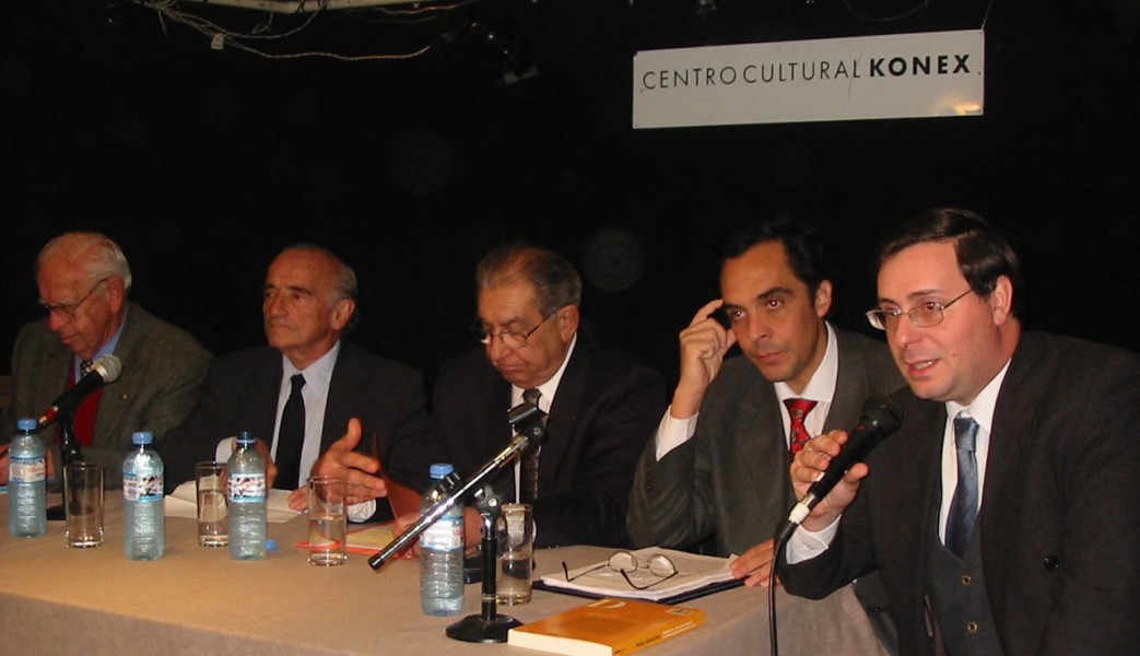 Abraham L. Gak, Aldo Ferrer, Héctor Sandler, Raúl Ferreyra y Daniel Varacalli.