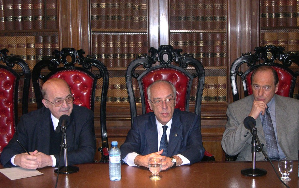 Miguel Ángel Ciuro Caldani, Atilio Alterini y Eugenio Zaffaroni