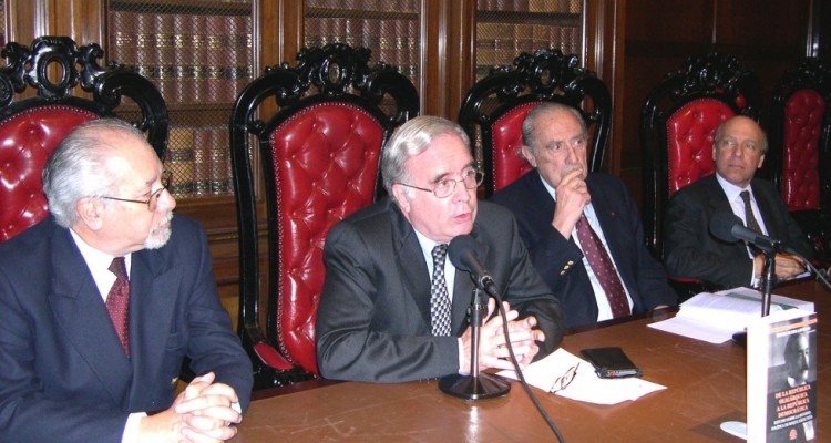 Daniel D. Anchorena, Tulio Ortiz, Carlos Floria y Mario Justo López (h)