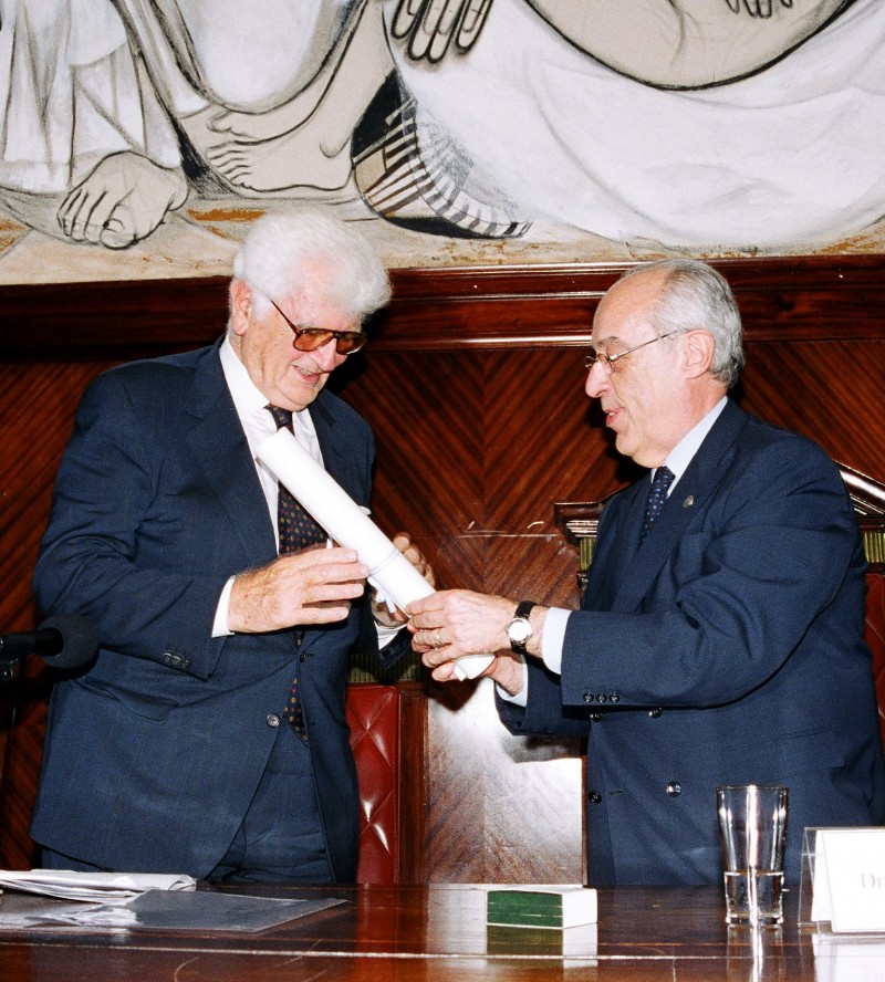 Víctor Uckmar y Atilio Alterini