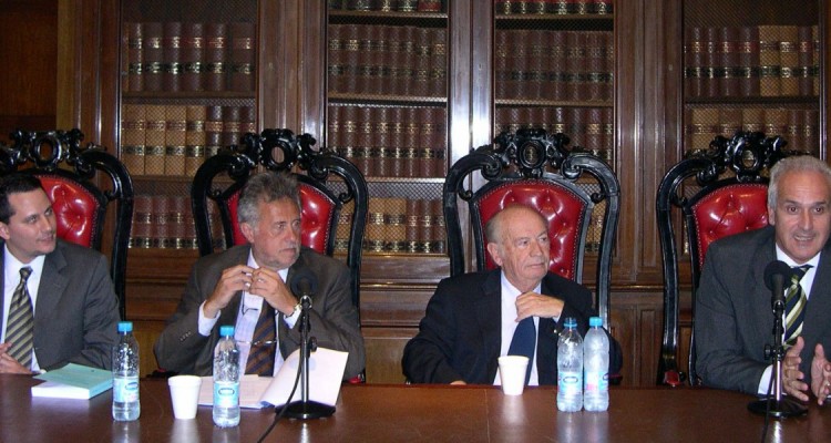 Alejandro Catania, Julio Virgolini, David Baigún y Carlos Cruz