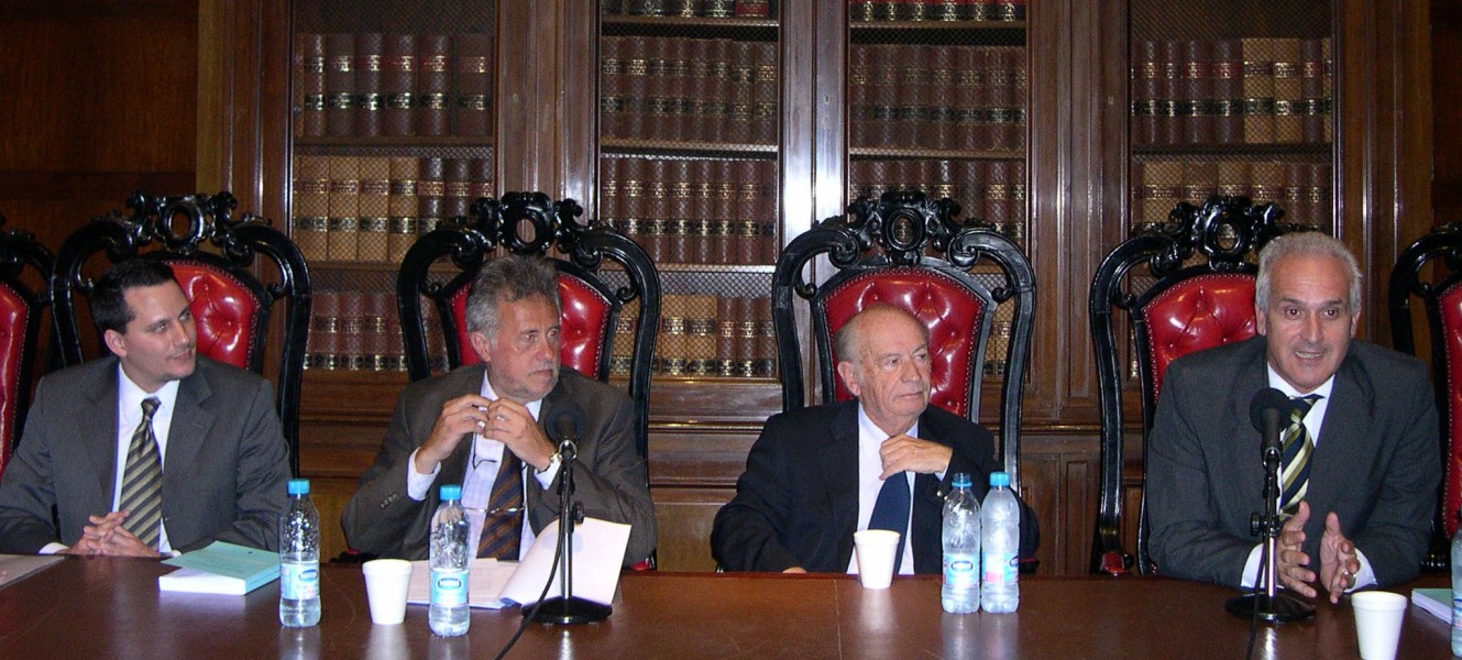 Alejandro Catania, Julio Virgolini, David Baigún y Carlos Cruz