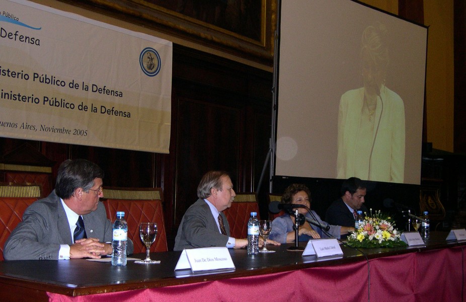 Juan de Dios Moscoso, Luis María Cabral, Stella Maris Martínez y Víctor Hortel