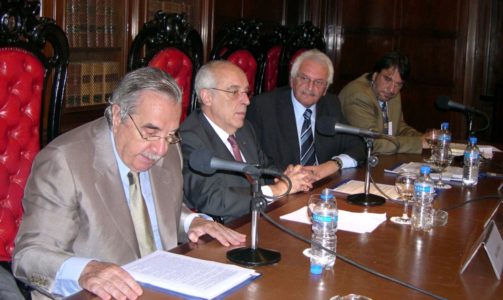 Raúl Alfonsín, Atilio Alterini, Alberto Filippi, Miguel Vallone