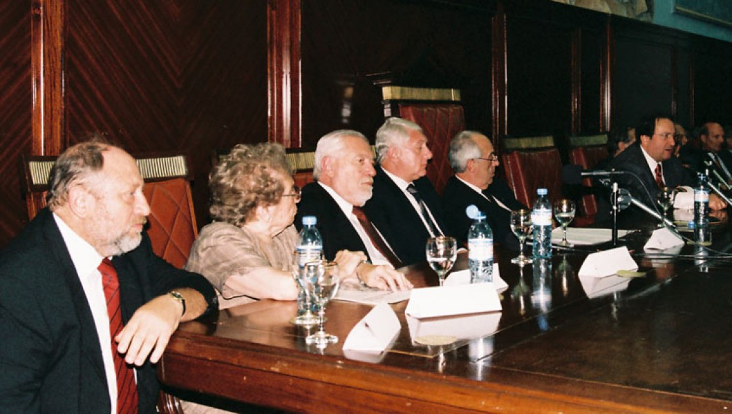 Julio Toker, Rosa Roisinblit, Eduardo L. Duhalde, Jorge Kirszenbaum, Atilio Alterini, León Arslanian y Guillermo Ledesma