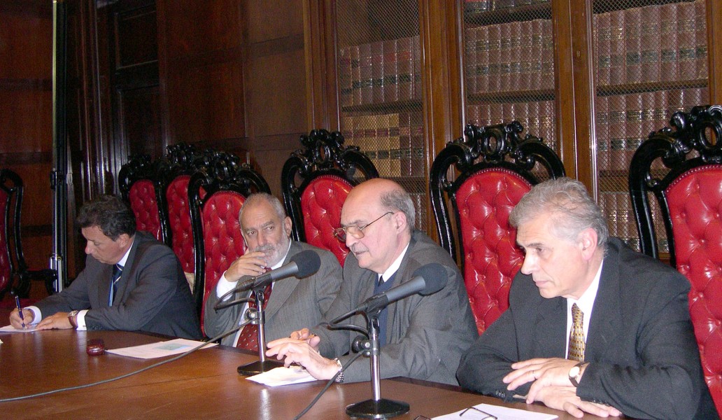 Alberto Dalla Vía, Mario Ackerman, Miguel Ángel Ciuro Caldani y Carlos Ghersi