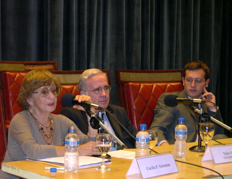 Cecilia Grosman, Tulio Ortiz y Lucas Bettendorff