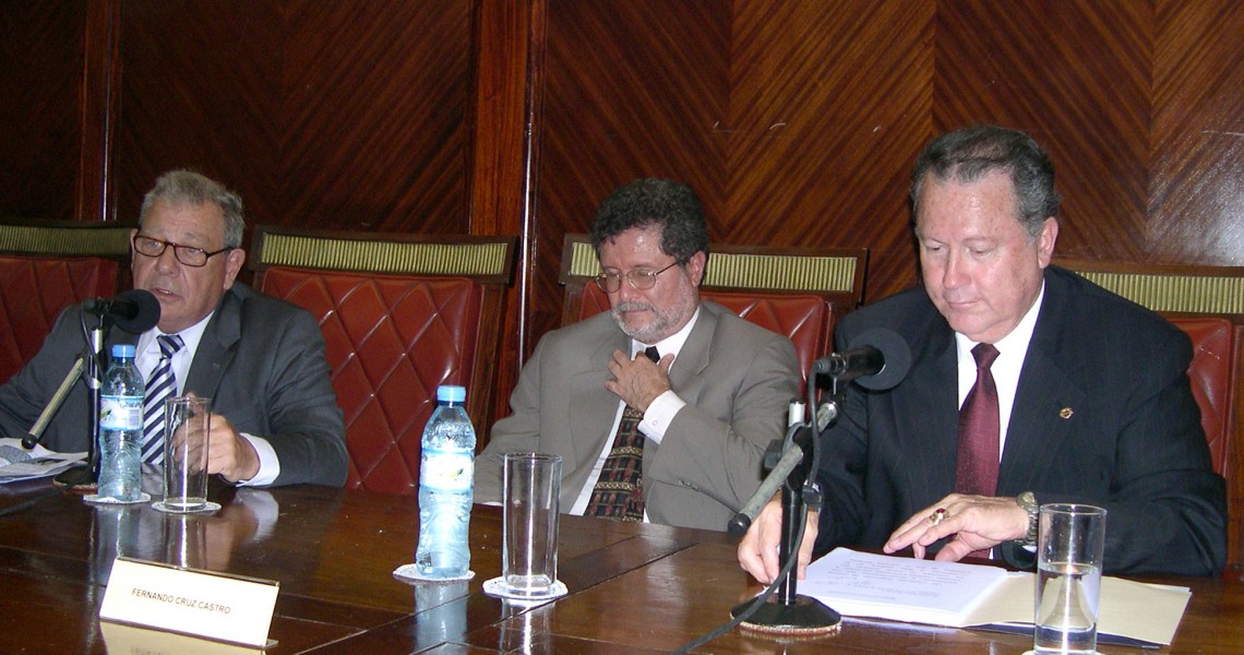 Julio Maier, Fernando Cruz Castro y Luis Mora Mora