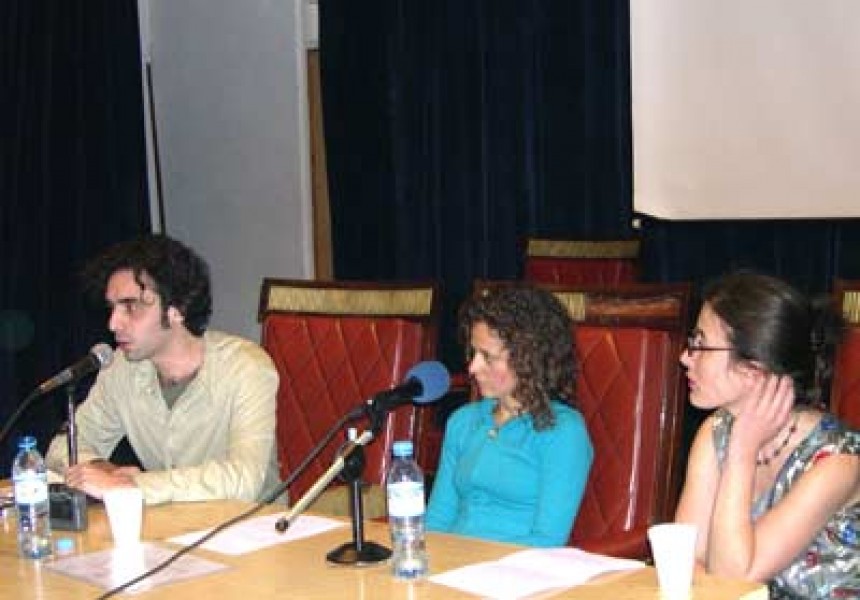 Gonzalo Aguirre, Gabriela Veronelli y Cinthya Farina