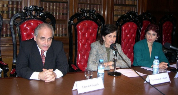 Eduardo Faingerch, Eve Rimoldi de Ladmann y Viviana Kluger