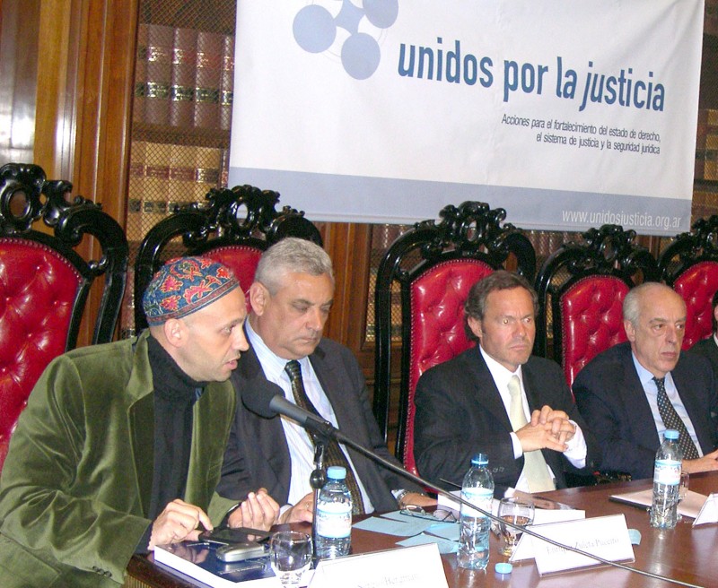 Sergio Bergman, Enrique Zuleta Puceiro, Gustavo Ferrari y Atilio Alterini