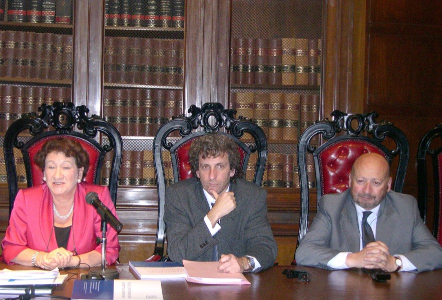 Vivien Stern, Marcos Salt y Francisco Mugnolo