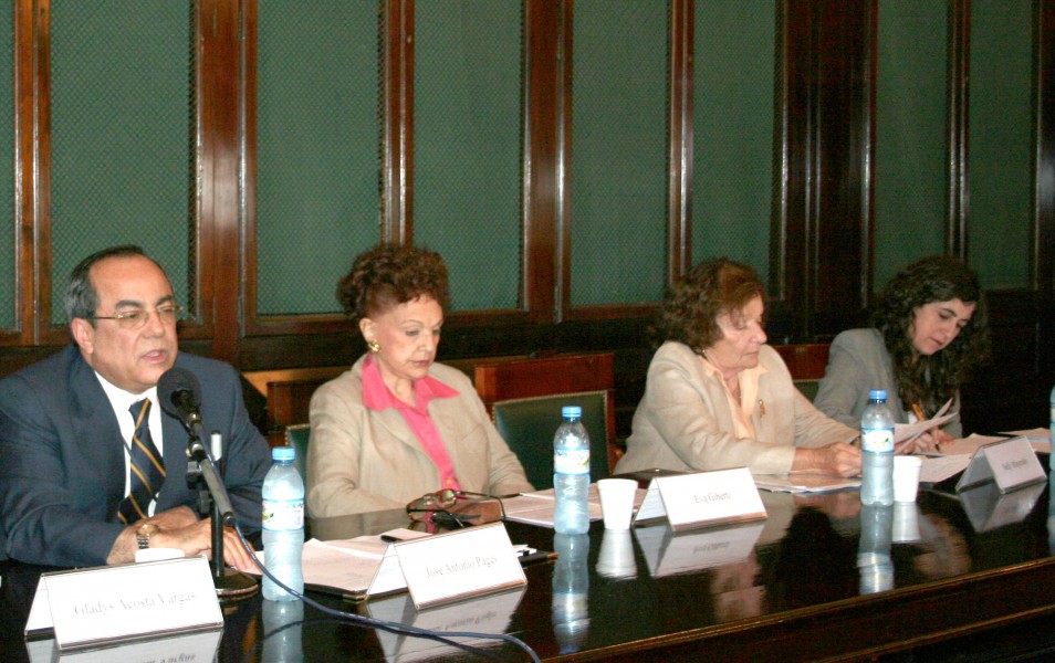 José Antonio Pagés, Eva Giberti, Nelly Minyersky y Mary Beloff