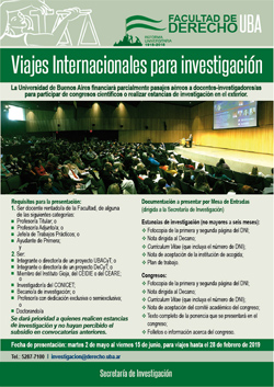 Viajes internacionales para investigación