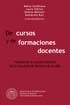 Tapa del libro De cursos y de formaciones docentes