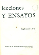 Lecciones y Ensayos Suplemento Nº 3