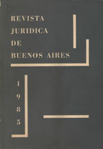 Revista Jurídica de Buenos Aires - 1985