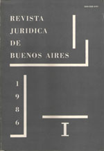 Revista Jurídica de Buenos Aires - 1986 - I