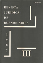 Revista Jurídica de Buenos Aires - 1987 - III