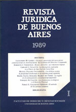 Revista Jurídica de Buenos Aires - 1989 - I