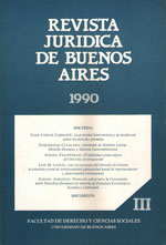 Revista Jurídica de Buenos Aires - 1990 - III