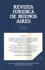 Revista Jurídica de Buenos Aires - 1991 - I-II