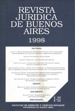 Revista Jurídica de Buenos Aires - 1998 - I-II